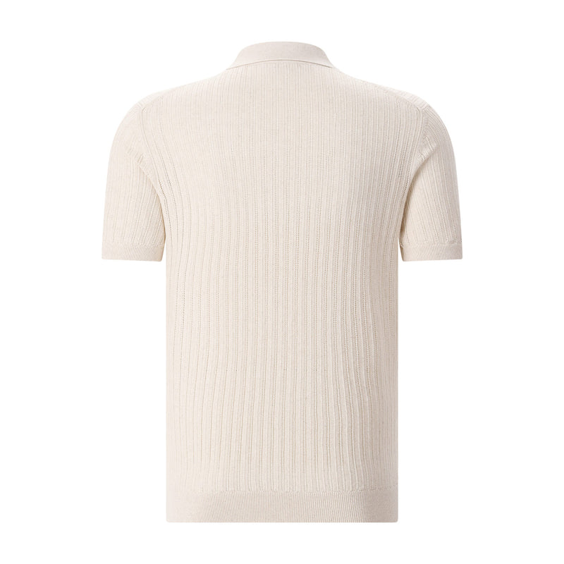 Profuomo Poloshirt aus Baumwolle & Leinen Herren