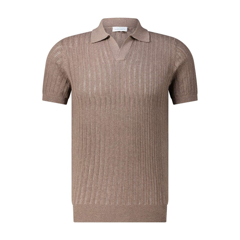 Profuomo Poloshirt aus Baumwolle & Leinen Herren