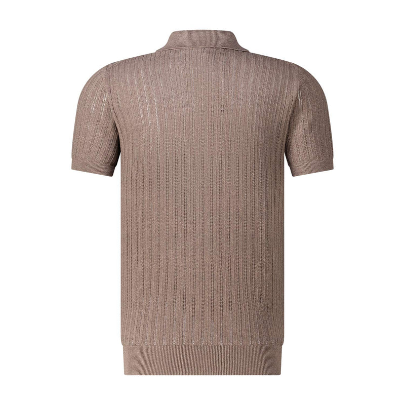 Profuomo Poloshirt aus Baumwolle & Leinen Herren