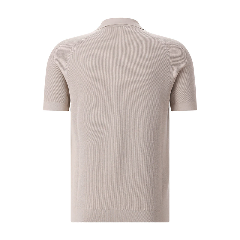 Profuomo Gestricktes Poloshirt aus Baumwolle Herren