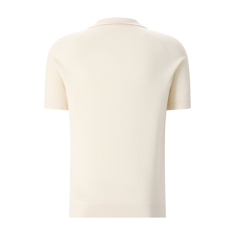 Profuomo Gestricktes Poloshirt aus Baumwolle Herren
