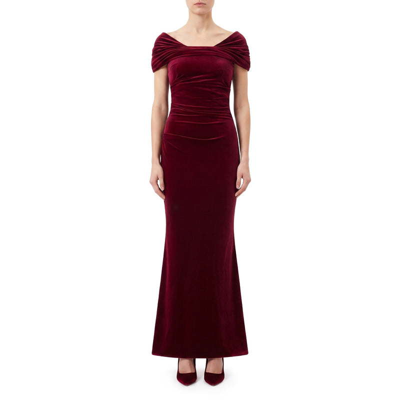 Talbot Runhof Abendkleid aus Samt Damen