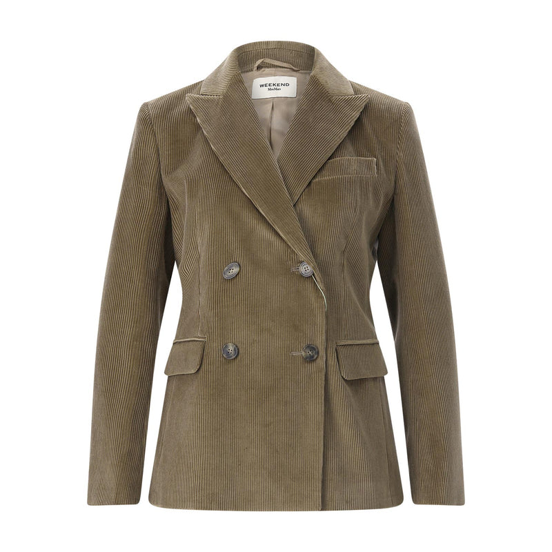 Blazer aus Baumwoll-Mix 44 / Graugrün