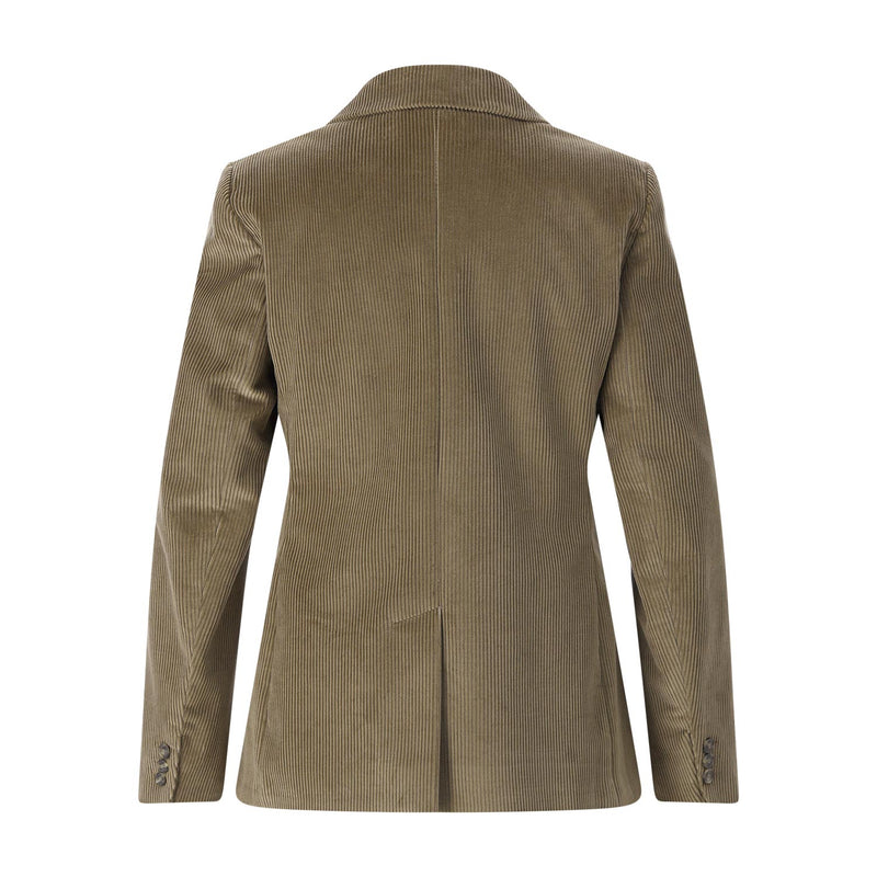 Blazer aus Baumwoll-Mix 44 / Graugrün