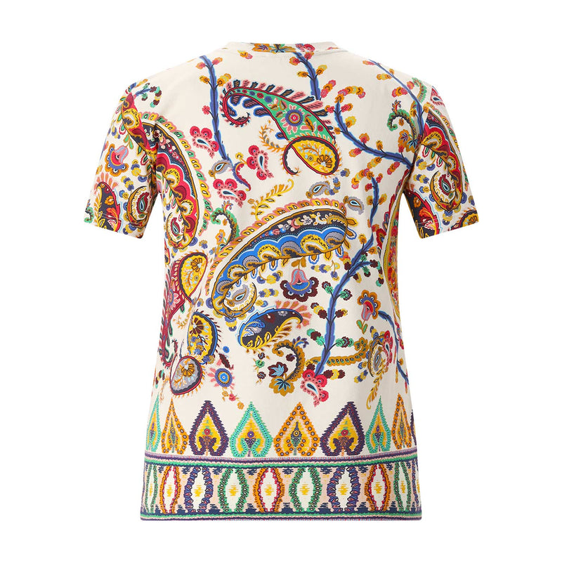 T-Shirt mit Paisley-Muster L / Multicolor