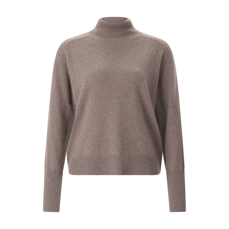 Sminfinity Rollkragenpullover aus Kaschmir & Baumwolle Damen