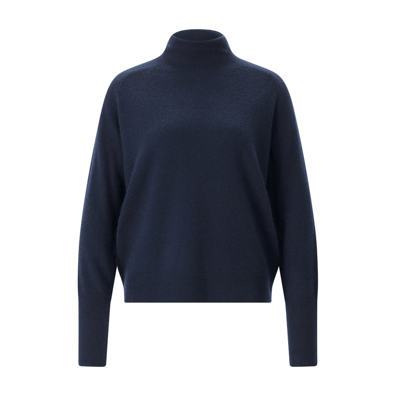 Sminfinity Rollkragenpullover aus Kaschmir & Baumwolle Damen