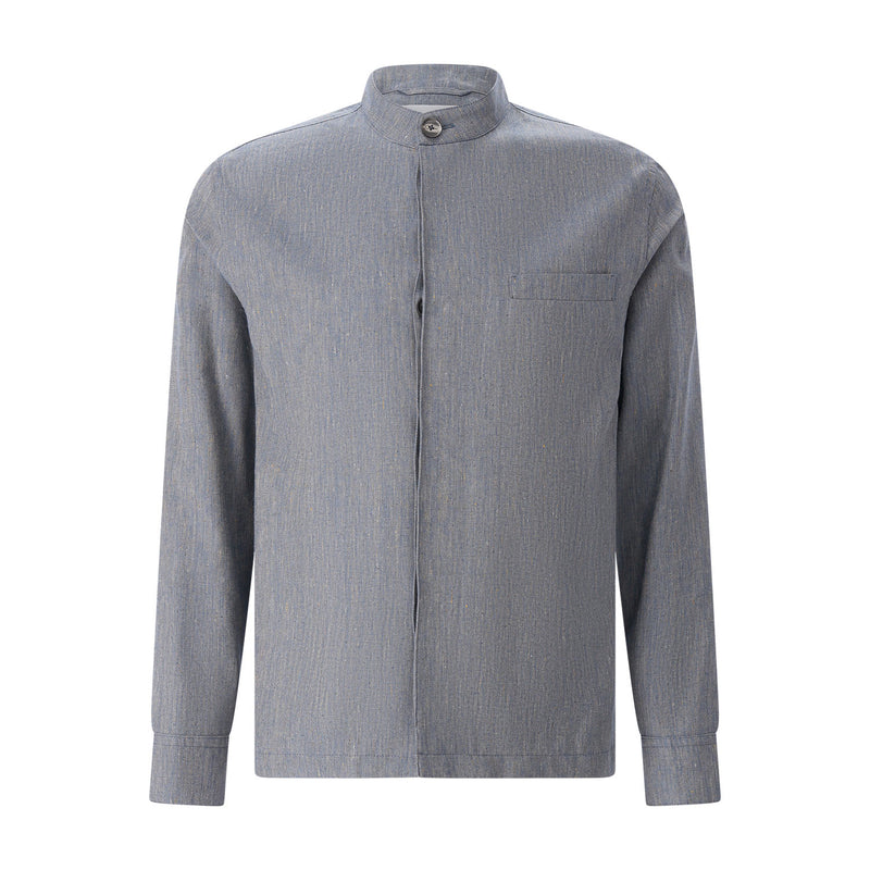 Caruso Overshirt mit Seide & Leinen Herren