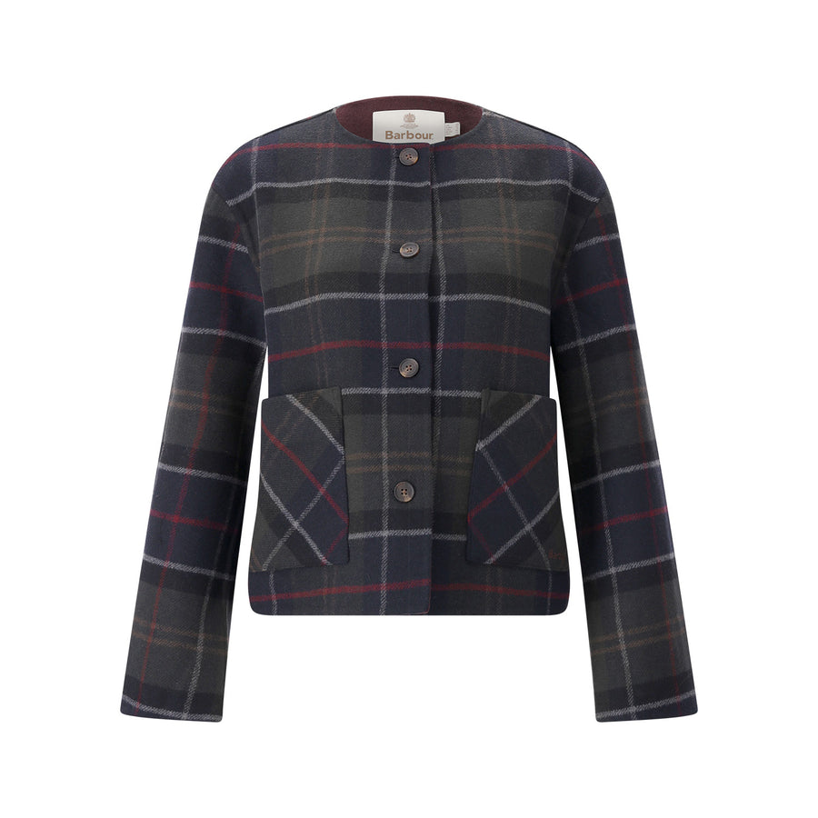 Jacke aus Wollmix L / Dunkelgrün