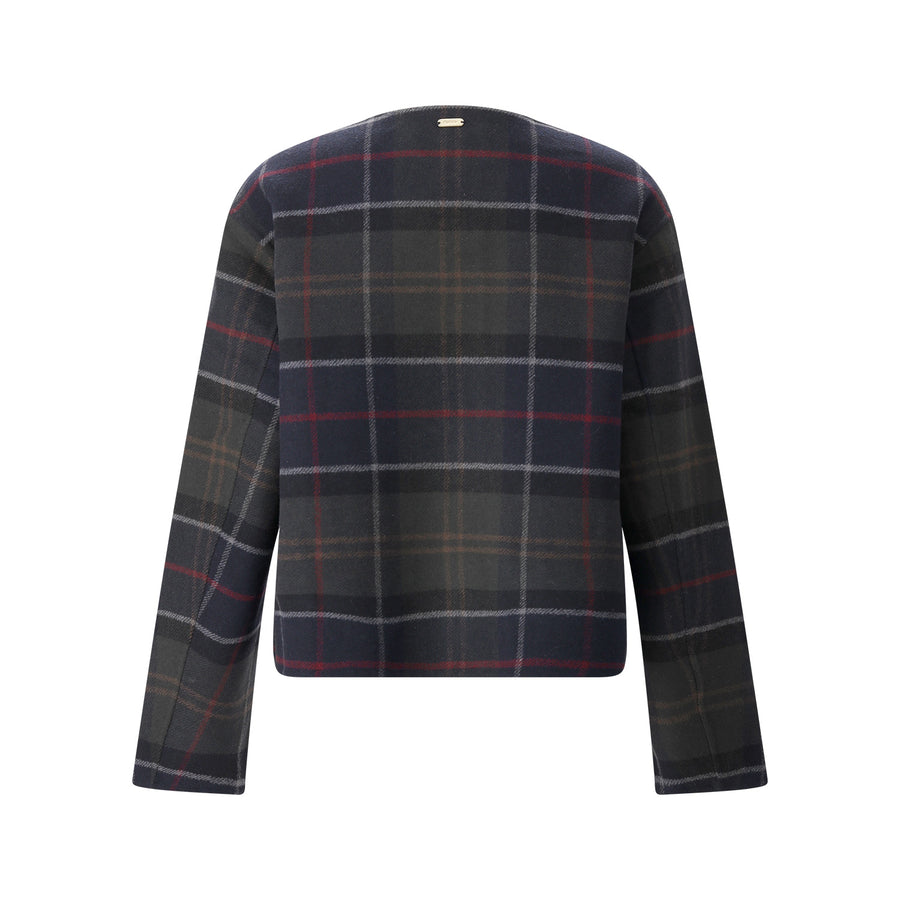 Jacke aus Wollmix L / Dunkelgrün