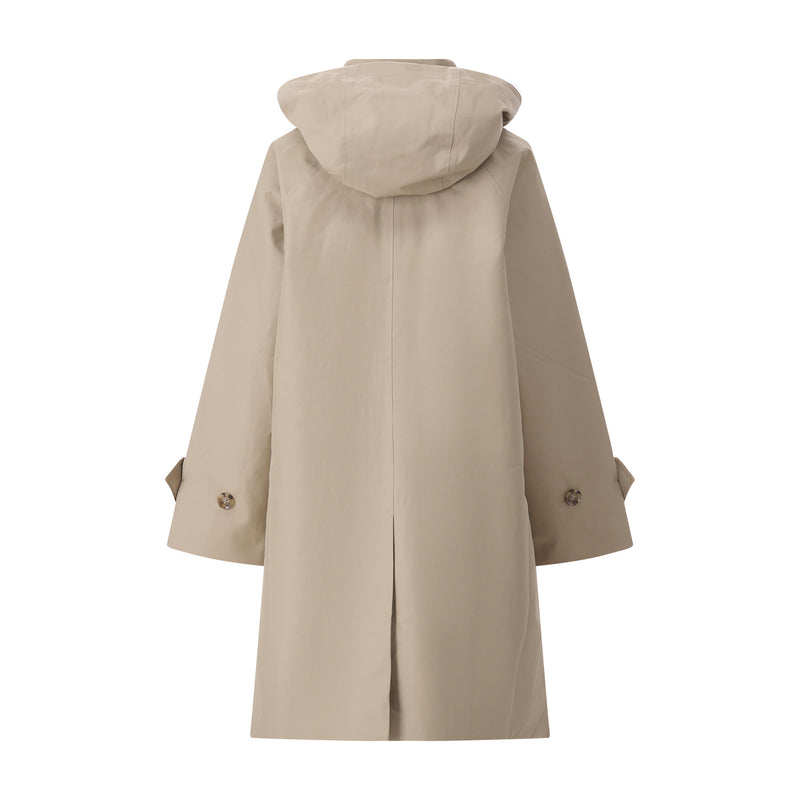 Harleigh cotton coat, size L / Beige