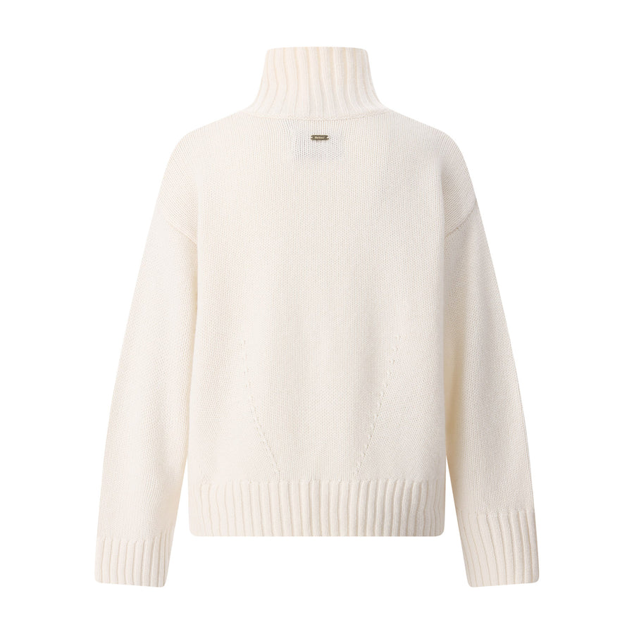 Pullover aus Wollmix XL / Creme