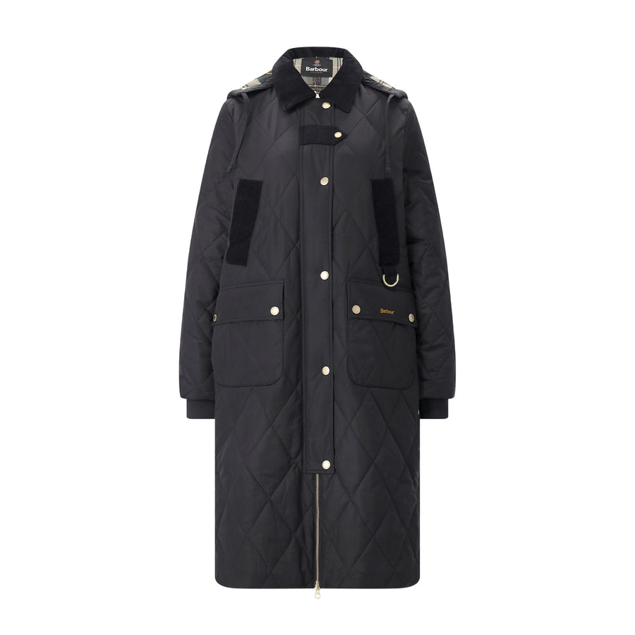 Steppjacke mit Logo XXL / Schwarz