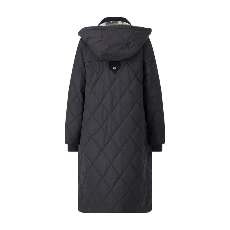 Quilted jacket with logo, XXL / Black