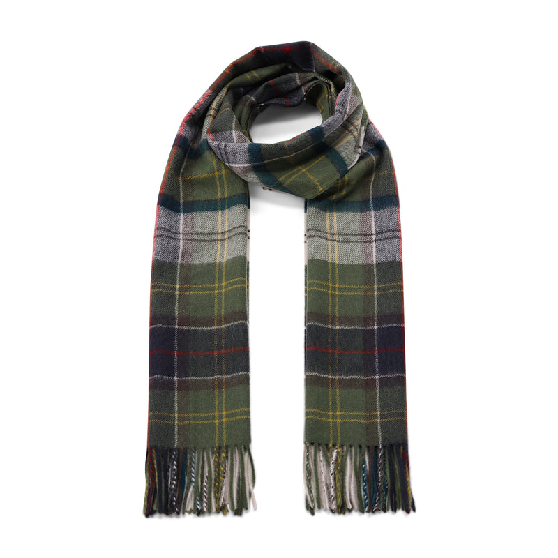 Schal Serena Tartan aus Lammwolle One Size / Grün