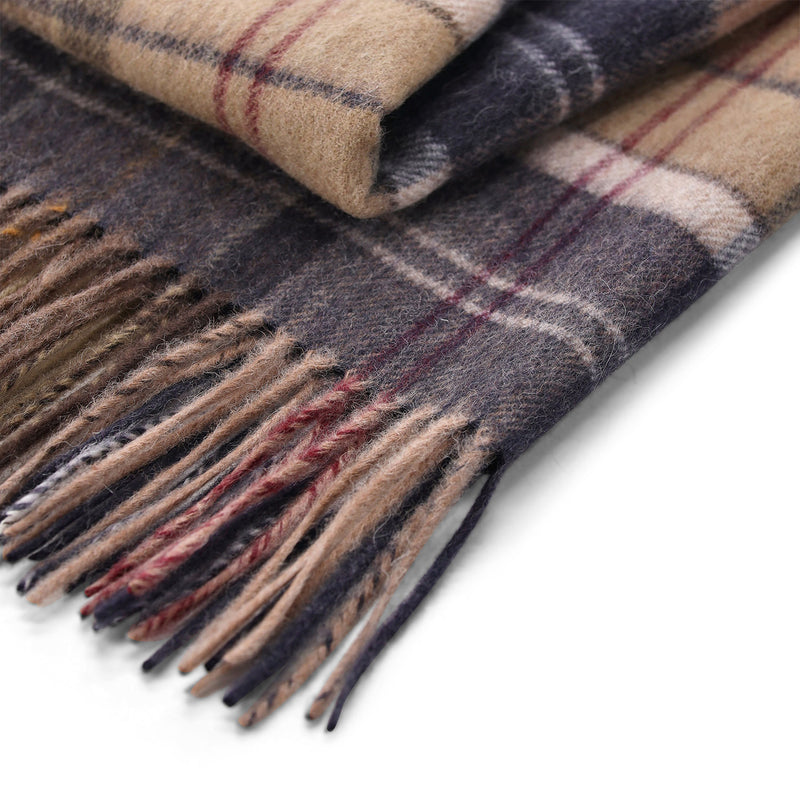 Schal Serena Tartan aus Lammwolle One Size / Braun