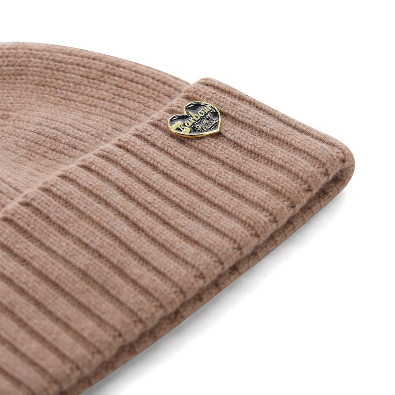 Beanie Annette aus Wolle und Kaschmir One Size / Beige