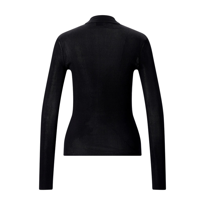 Saint Laurent Gerippter Pullover aus Seide Damen