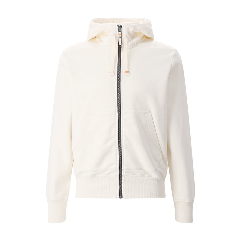 Sweatjacke Charlie Easy aus Baumwoll-Mix 3XL / Creme