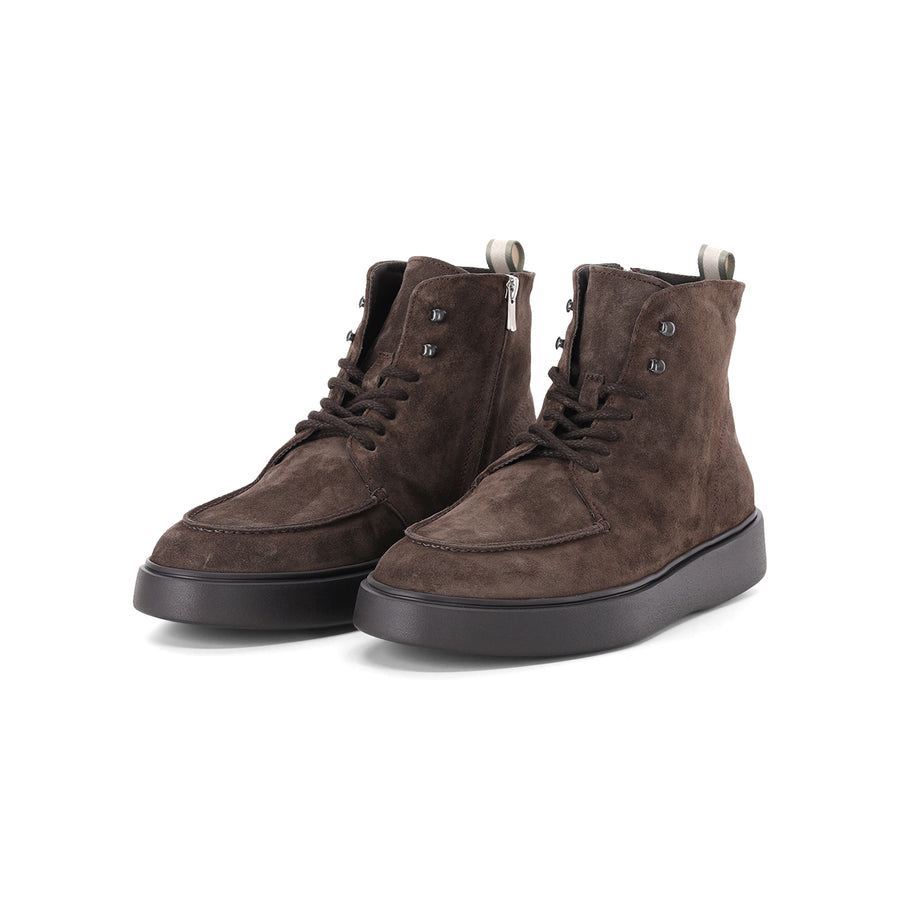 Boots Frame 004 aus Veloursleder 46 / Dunkelbraun