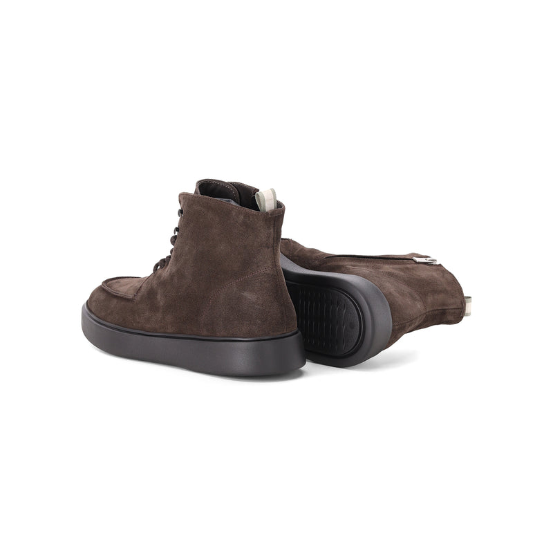 Boots Frame 004 aus Veloursleder 46 / Dunkelbraun