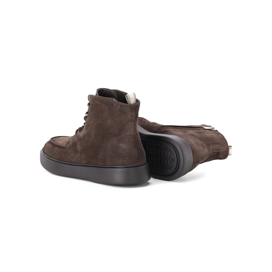 Boots Frame 004 aus Veloursleder 46 / Dunkelbraun