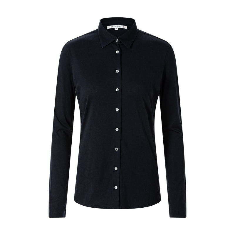 Bluse Alma LA 50 aus Baumwolle XL / Navy