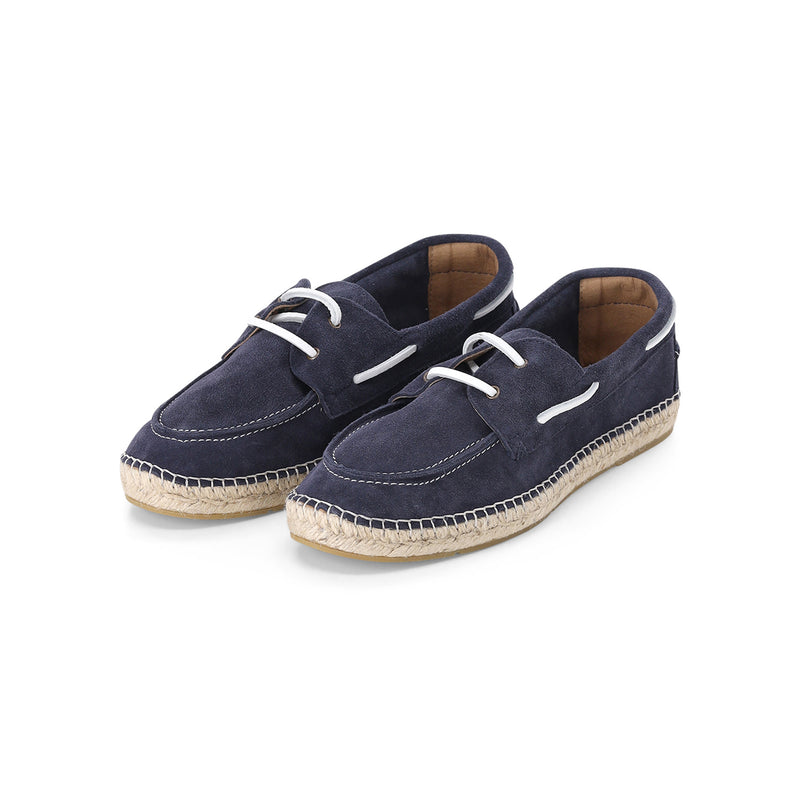 Slipper Navire aus Veloursleder 45 / Dunkelblau