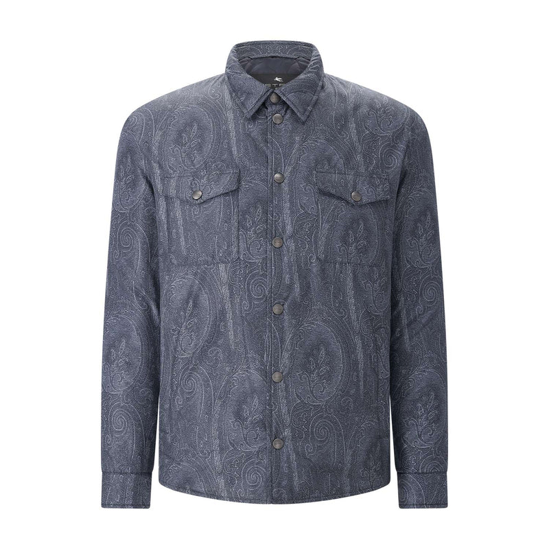 Overshirt mit Paileymuster 2XL / Blau
