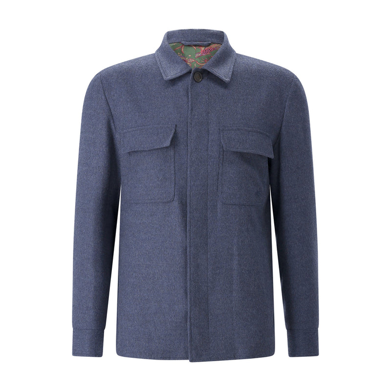 Overshirt aus Wolle & Kaschmir XXL / Blau