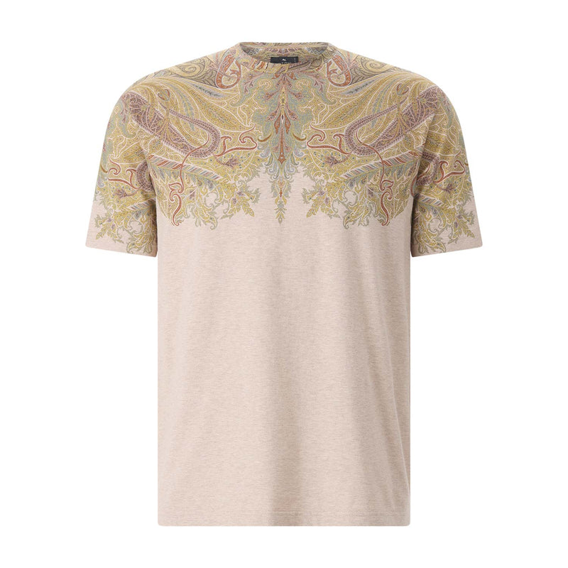T-Shirt mit Paisley-Muster 3XL / Beige