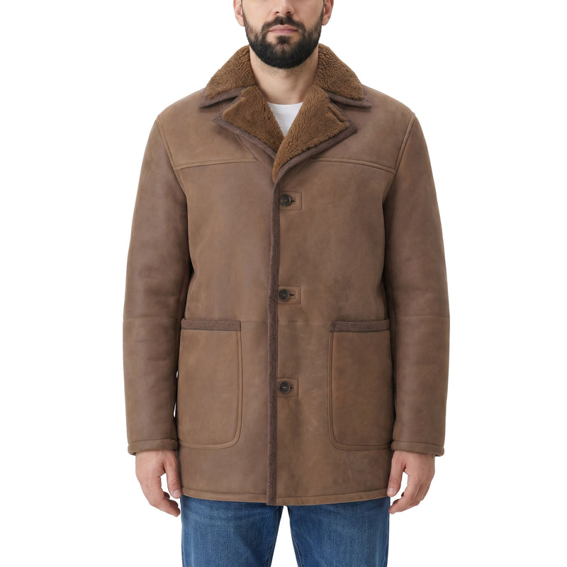 Lederjacke mit Pelz