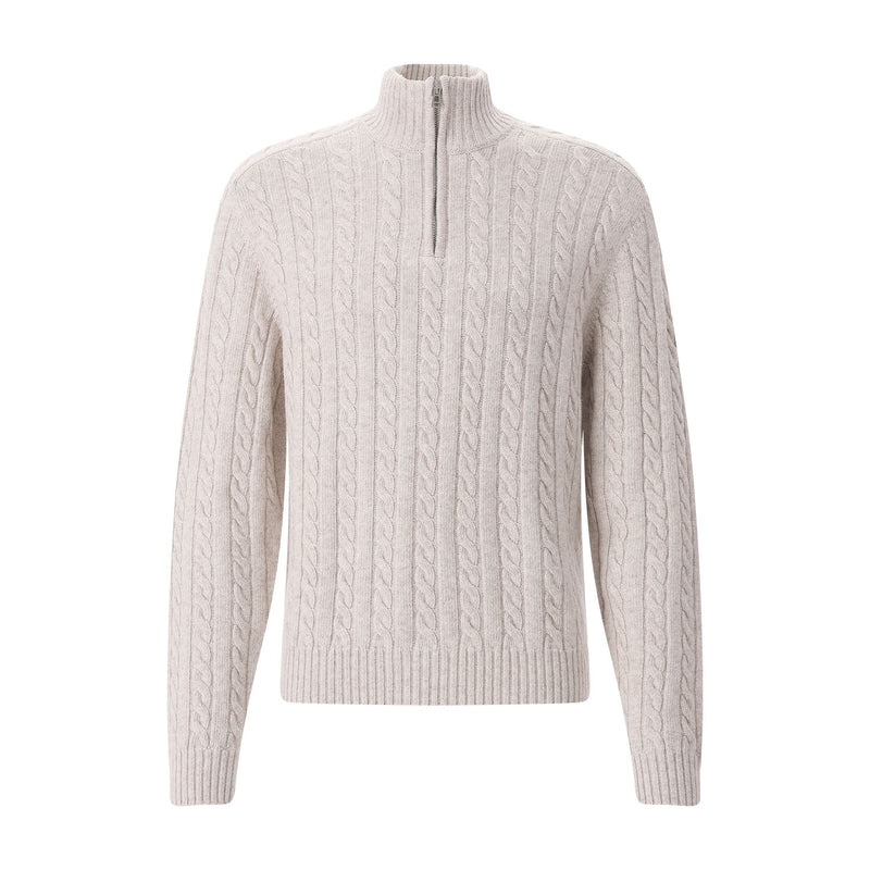 Troyer aus Woll-Mix XXL / Creme