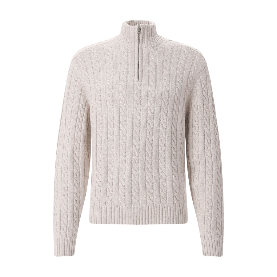 Troyer aus Woll-Mix XXL / Creme