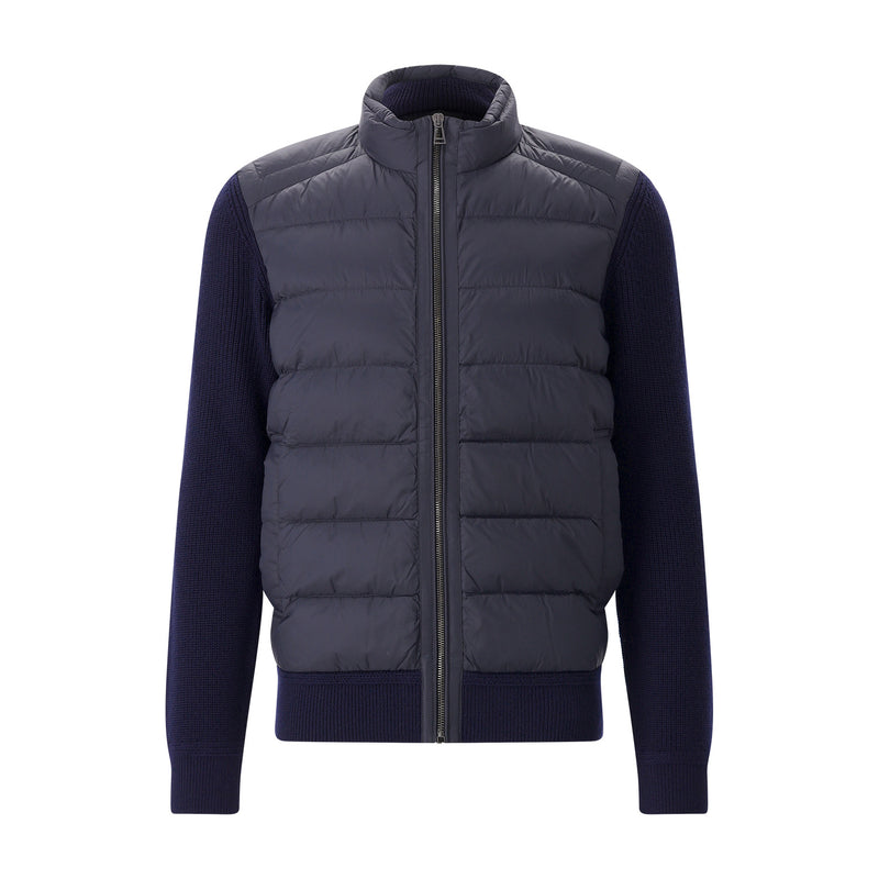 Daunenjacke mit Strickärmeln XXXL / Navy