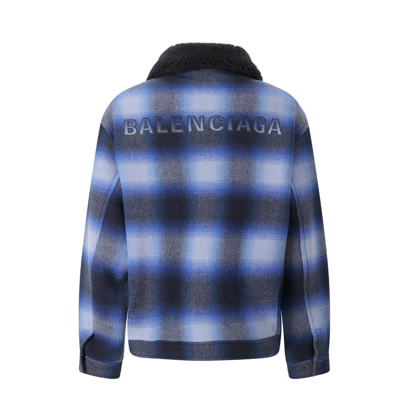 Jacke aus Wolle 52 / Blau