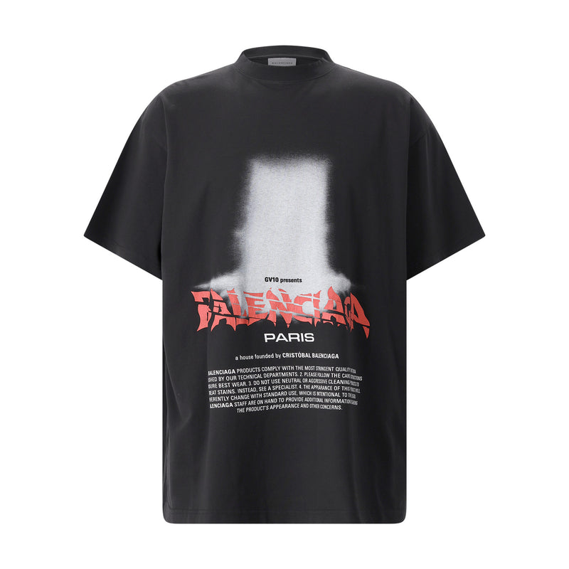 T-shirt aus Baumwolle XL / Schwarz