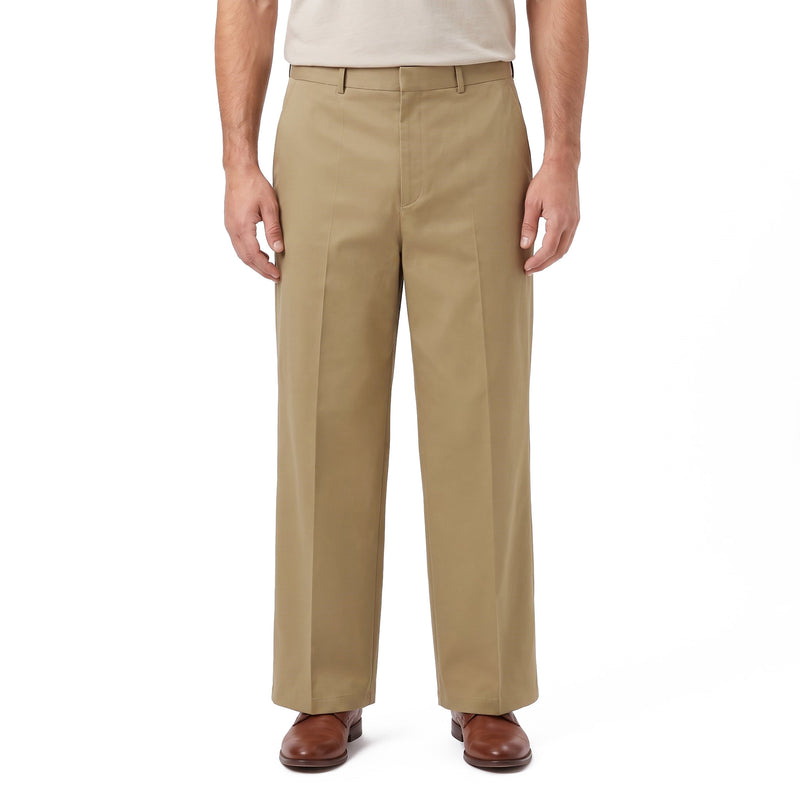 Oversized Stoffhose 50 / Helbraun