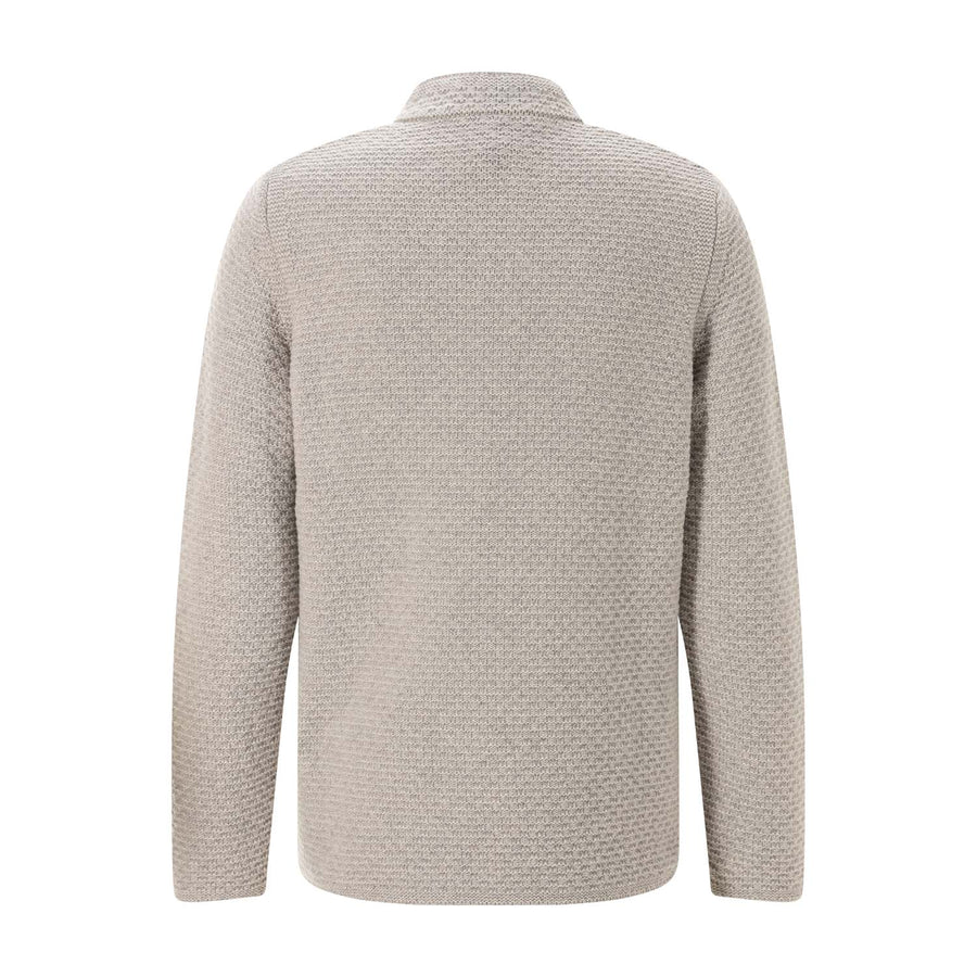 Strickjacke aus Woll-Mix XXL / Grau