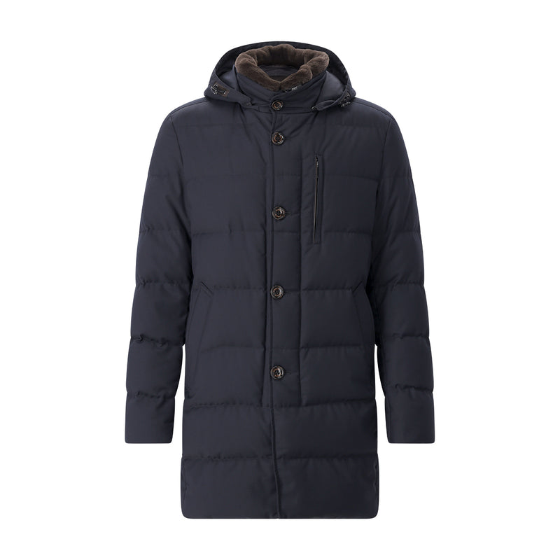 Parka aus Viskose-Mix 62 / Navy