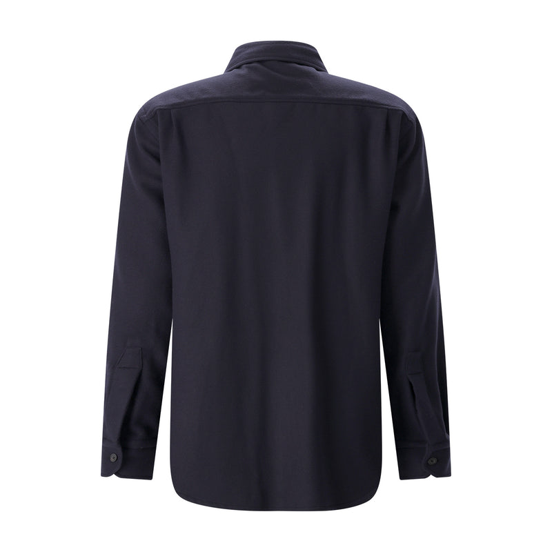Overshirt aus Wolle XXL / Dunkelblau