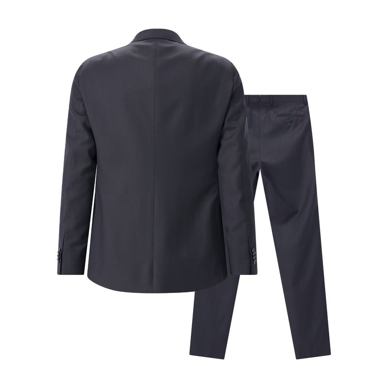 Zweiteiliger Anzug aus Wolle 58 / Navy