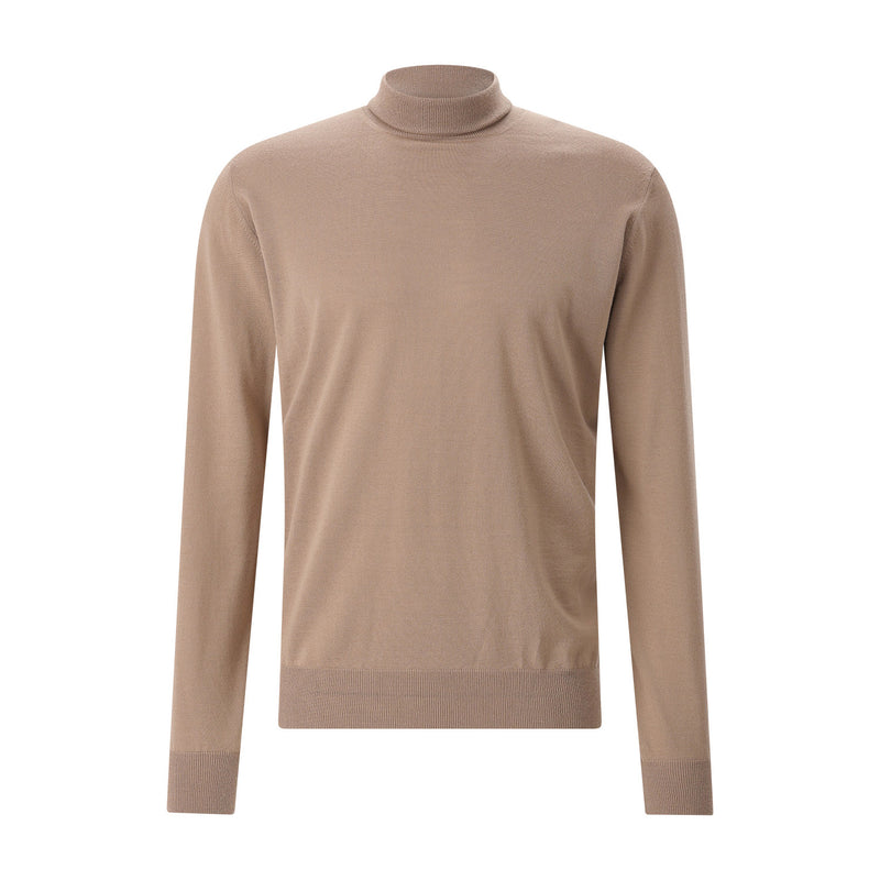 Rollkragenpullover aus Schurwolle