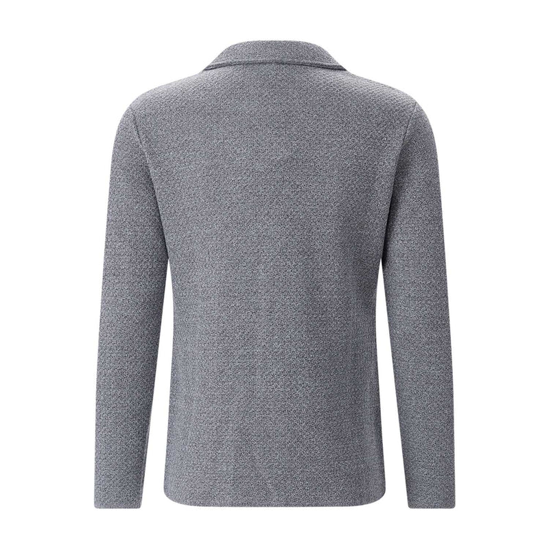 Stricksakko aus Schurwolle 54 / Grau