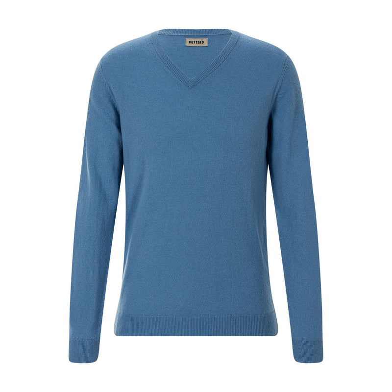 Pullover aus Kaschmir XXL / Hellblau