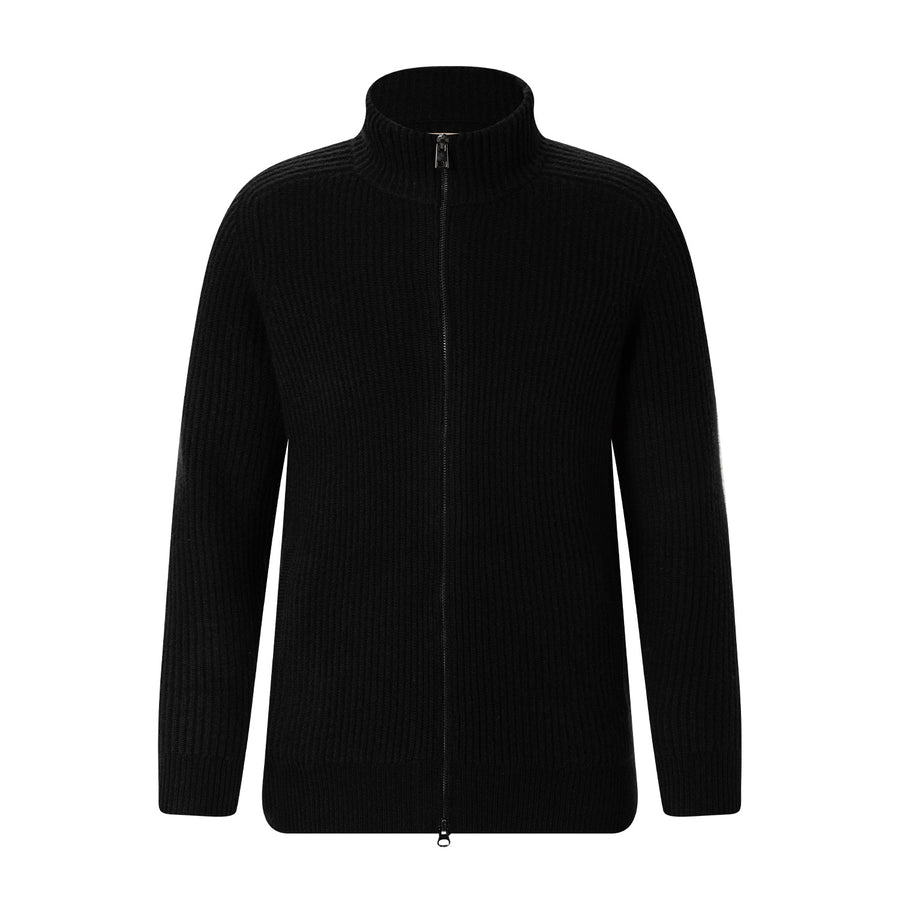 Strickjacke aus Kaschmir XXL / Schwarz