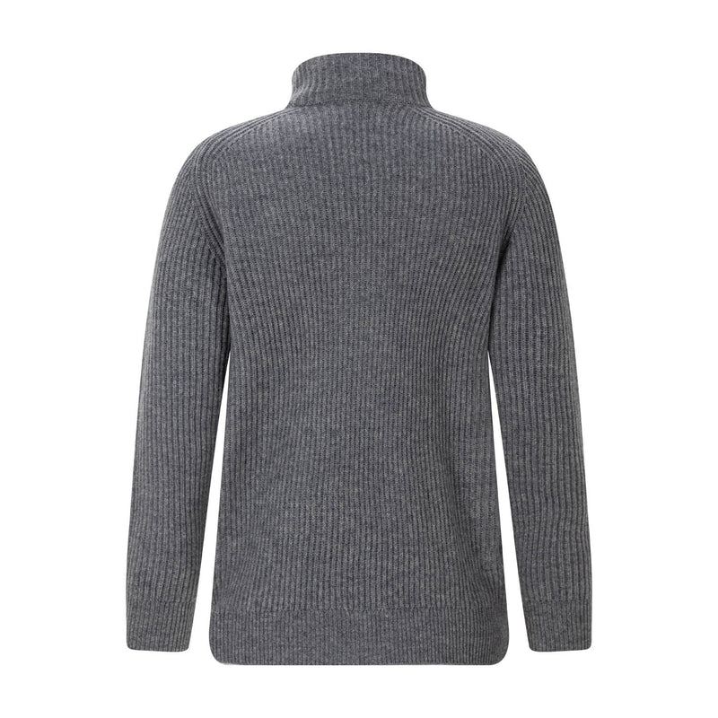 Strickjacke aus Kaschmir XXL / Grau
