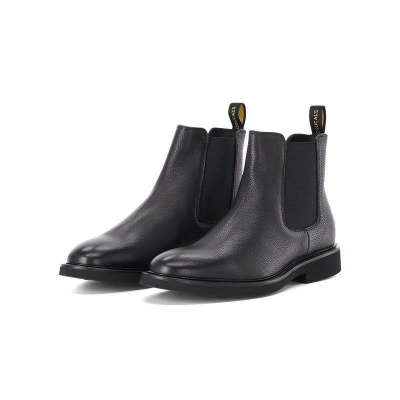 Boots aus Kalbsleder 46 / Schwarz