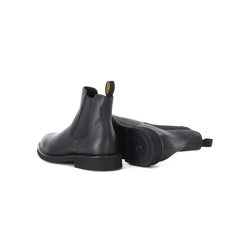 Boots aus Kalbsleder 46 / Schwarz