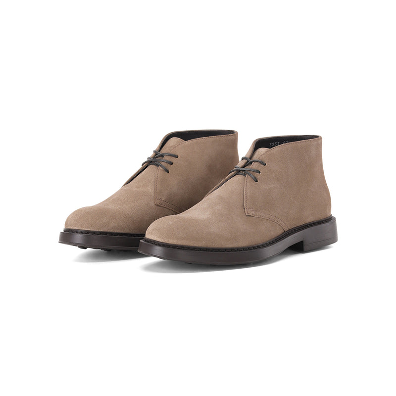 Schnürschuhe aus Leder 45 / Hellbraun